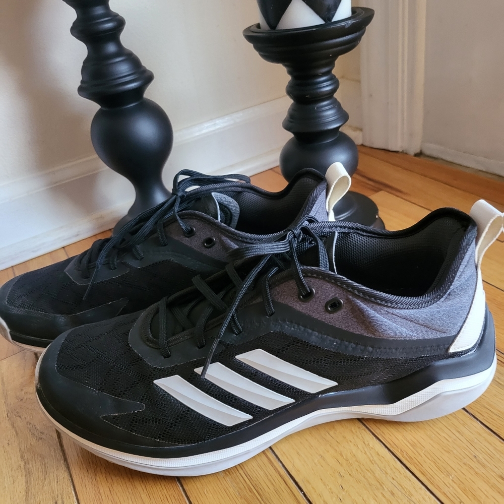Adidas Black w/ white 3x stripes